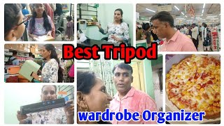 Vlog 7 New Tripod 📸 Wardrobe Organizer All info tripod tripod dmart viral vlog [upl. by Akimyt]