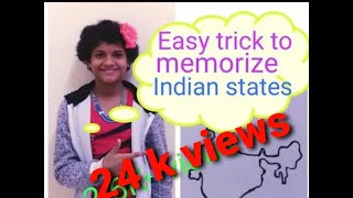 How to memorize 29 states of India easily [upl. by Dlaniger]