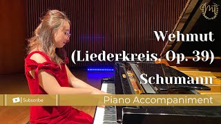 Schumann Wehmut Liederkreis Op 39  PIANO ACCOMPANIMENT [upl. by Aniroz]