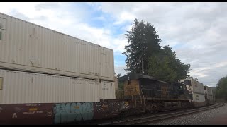 An intermodal wDPU down the west slope [upl. by Rosalba]