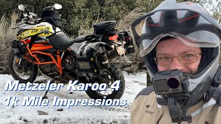 Metzeler Karoo 4 First Ride and 1K Mile Impressions [upl. by Eneloc]