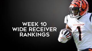 Top 36 Wide Receiver Rankings Week 10 Fantasy Football 2024 [upl. by Gaulin]