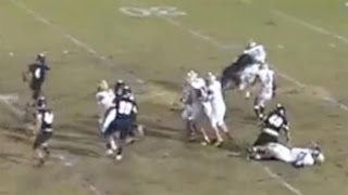 Huge hit by Miami commit [upl. by Anauj]