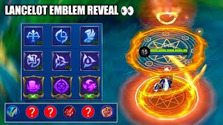 Demonal Lancelot Emblem Set  Build Reveal 🔥  MLBB [upl. by Berthe]