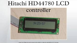 Hitachi HD44780 LCD controller [upl. by Eiramalegna]