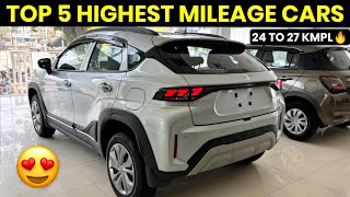 Top 5 Highest Mileage Cars Under 8 Lakh 2024  Best Mileage Cars  Best Fuel Efficient Cars In India [upl. by Fara]