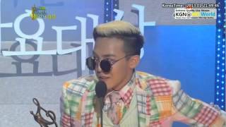 Live HD 130131 GDragon  Album Daesang Speech [upl. by Clabo]