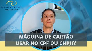 Máquina de cartão usar no CPF ou CNPJ [upl. by Zingg421]