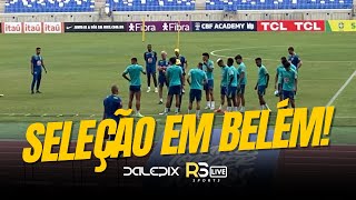 SELEÃ‡ÃƒO EM BELÃ‰M DORIVAL COMANDA PRIMEIRO DIA DE TREINOS DO BRASIL NO MANGUEIRÃƒO [upl. by Galatia]