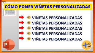 Cómo PONER VIÑETAS PERSONALIZADAS en POWERPOINT [upl. by Walston20]