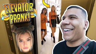 SCARY ELEVATOR PRANK ON ALISSA VIOLET FT FAZE BANKS [upl. by Ruttger]