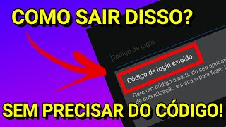 Remover o código de login da conta [upl. by Elokkin314]