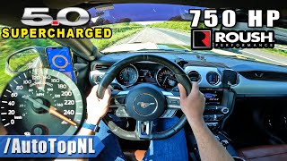 750HP FORD MUSTANG GT SUPERCHARGED on AUTOBAHN by AutoTopNL [upl. by Winson]