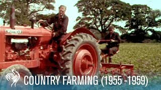 Country Farming Innovations of the Modern Tractor 19551959  British Pathé [upl. by Stulin]