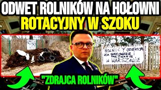 KONIECZNIE ZOBACZCIE ZEΜSTA ROLNIKÓW NA HOŁOWNI ROTACYJNY BYŁ W SZOKU [upl. by Irmgard883]