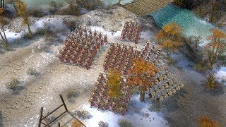 Praetorians HD  4v4 SKIRMISH Gameplay [upl. by Ardnued]