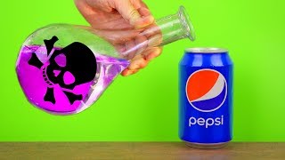 Sulfuric Acid VS Pepsi 7 Amazing Experiments [upl. by Senalda487]