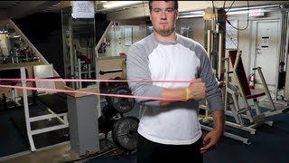 BEST INTERNAL ROTATION SHOULDER EXERCISE with BAND 3 [upl. by Akisey]