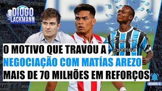 MAIS DE R70 MILHÕES EM REFORÇOS  GRÊMIO DECIDIU O PREÇO DE NATHAN FERNANDES  ISSO TRAVOU AREZO [upl. by Brookner]