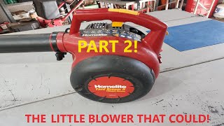 Little Homelite Blower  Lets See If Shes Alive PART 2 Carburetor Replacement [upl. by Sallyanne691]