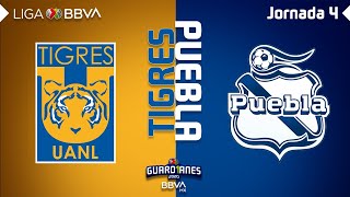 Resumen y Goles  Tigres vs Puebla  Liga BBVA MX  Guardianes 2020  Jornada 4 [upl. by Grover]