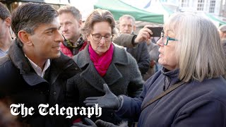 Rishi Sunak heckled by member of the public over state of NHS [upl. by Anazus]