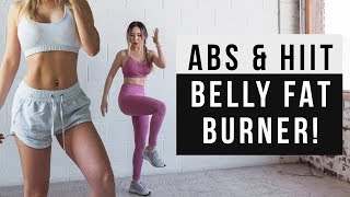 Belly Fat Burner Workout  20 MIN ABS amp HIIT CARDIO Workout At Home  No Jumping alt [upl. by Ellinnet275]