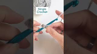 LEFT HANDED Crochet Stitch Tutorial Single Crochet crochet crochettutorial easycrochet [upl. by Ahsocin]