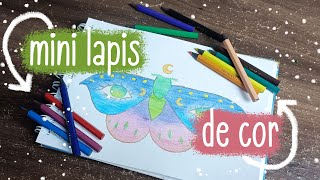 PINTANDO COM MINI LÁPIS DE COR [upl. by Dole]