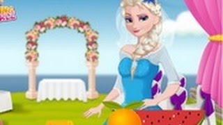 Disney Frozen Game Elsa Wedding Dish Baby Videos Games For Kids [upl. by Yaresed175]