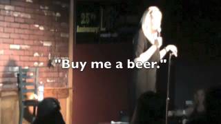 A heckler almost walks out during a dead dad joke by comedian Laurie Kilmartin [upl. by Eibbil]