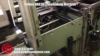 Kolbus DAS 36 Casemaking Machine [upl. by Lustig770]