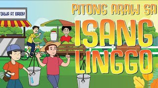 PITONG ARAW SA ISANG LINGGO  Filipino Folk Song and Nursery Rhymes  Muni Muni TV [upl. by Vada417]