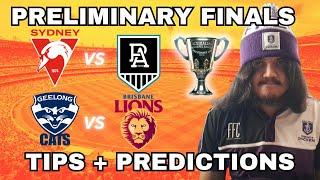 AFL 2024 Preliminary Finals Tips  Predictions [upl. by Hamilton]