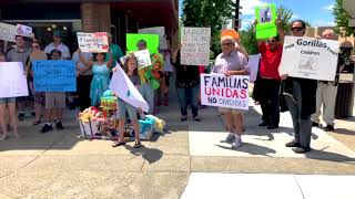 Scenes from a rally to end child separation [upl. by Zeugirdor293]