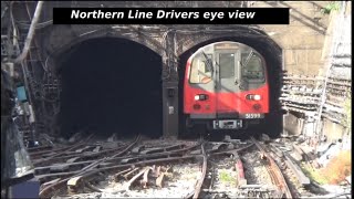 London Underground Northern Line Drivers eye view [upl. by Caputto515]