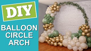 Circle Balloon Backdrop with Eucalyptus [upl. by Arraeis880]