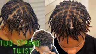 How to DoubleTwo strand🧬Twist🧬Short men hair🔥STRETCHED🔥Using hair foam [upl. by Girhiny]