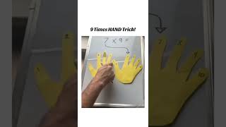 Easy 9 Times Table Hand Trick [upl. by Rudolfo]