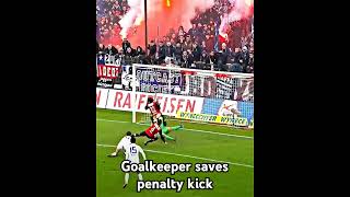 Goalkeeper saves penalty kickfootballgoalkeeperfifafootball europaleague [upl. by Jaworski235]