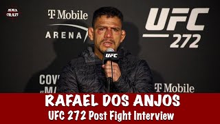 Rafael Dos Anjos hoping for Conor McGregor fight in the summer talks Renato Moicano win at UFC 272 [upl. by Saibot]