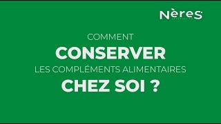 Comment conserver les compléments alimentaires chez soi [upl. by Esirehs]