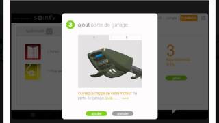 SomfyBox  Paramétrer la télécommande du garage [upl. by Sundin66]