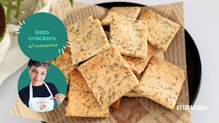 Ricetta Crackers keto al rosmarino [upl. by Ylime]