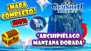 ¡MAPA INTERACTIVO 100 🌴 ¡ARCHIPIÉLAGO quotMANZANA DORADAquot CARACOLAS RESONANTES ✨ GENSHIN IMPACT [upl. by Udenihc122]