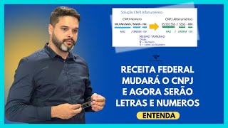 URGENTE  RECEITA FEDERAL MUDA FORMATO DO CNPJ QUE PASSARÁ A TER LETRAS E NUMEROS [upl. by Benilda]