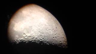 Waxing crescent Moon with iPhone and TalAlkor reflector [upl. by Farlee]