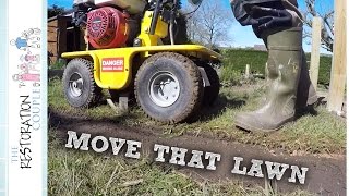 Cutting and Relaying Turf with a Turfcutter  TRC Garden [upl. by Clayson]