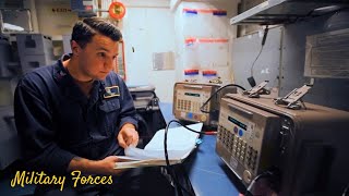 US Sailors Tackle Routine Maintenance on the USS Nimitz [upl. by Ellerehs7]