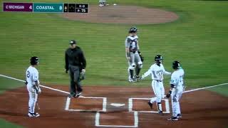 Coastal Carolina baseballs Nick Lucky hits home run vs Central Michigan [upl. by Ahsienor]